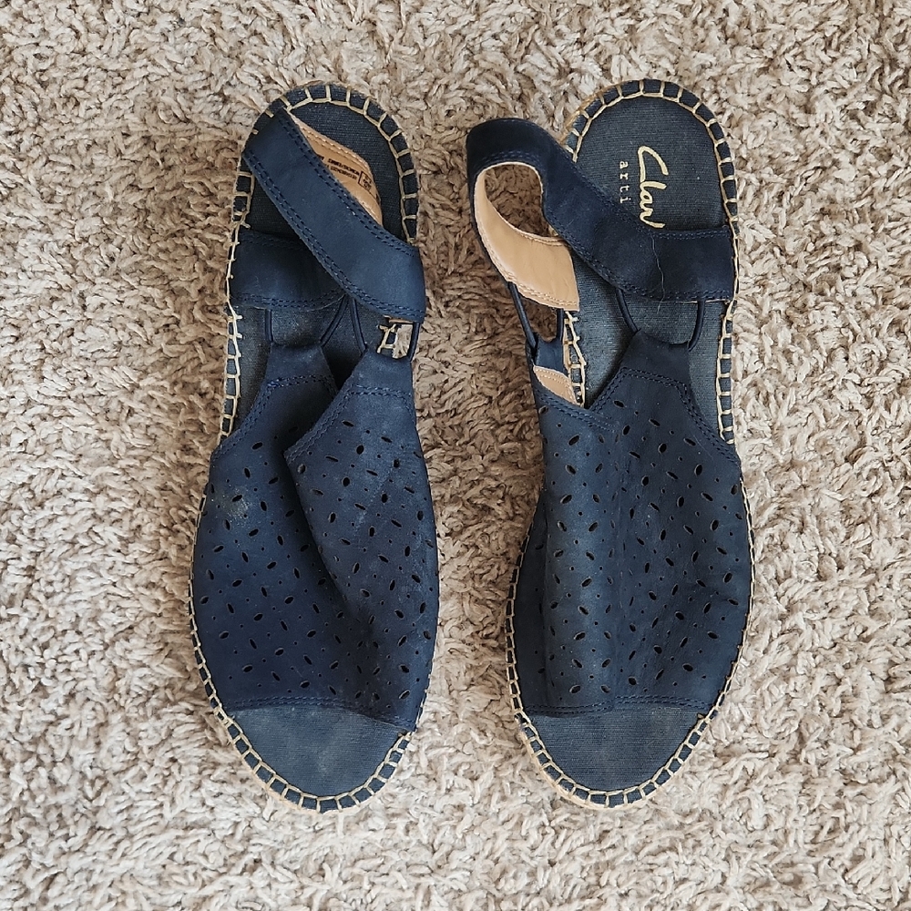 Clarks Women's Dark Blue Espadrilles